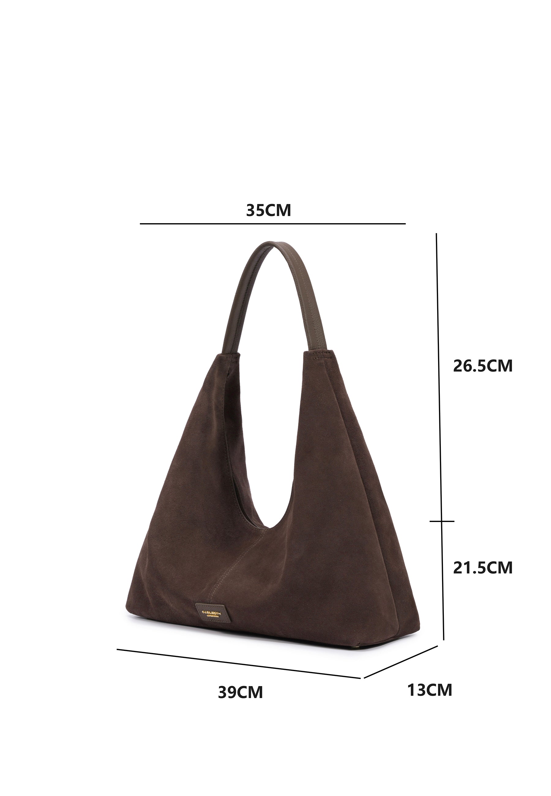 Eliana Suede Handbag (Brown)