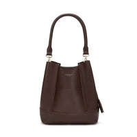 Adaline Genuine Leather Handbag (Brown)