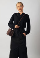 Jolie Genuine Leather Handbag (Brown)