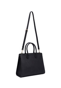 Nora Genuine Leather Handbag (Black)