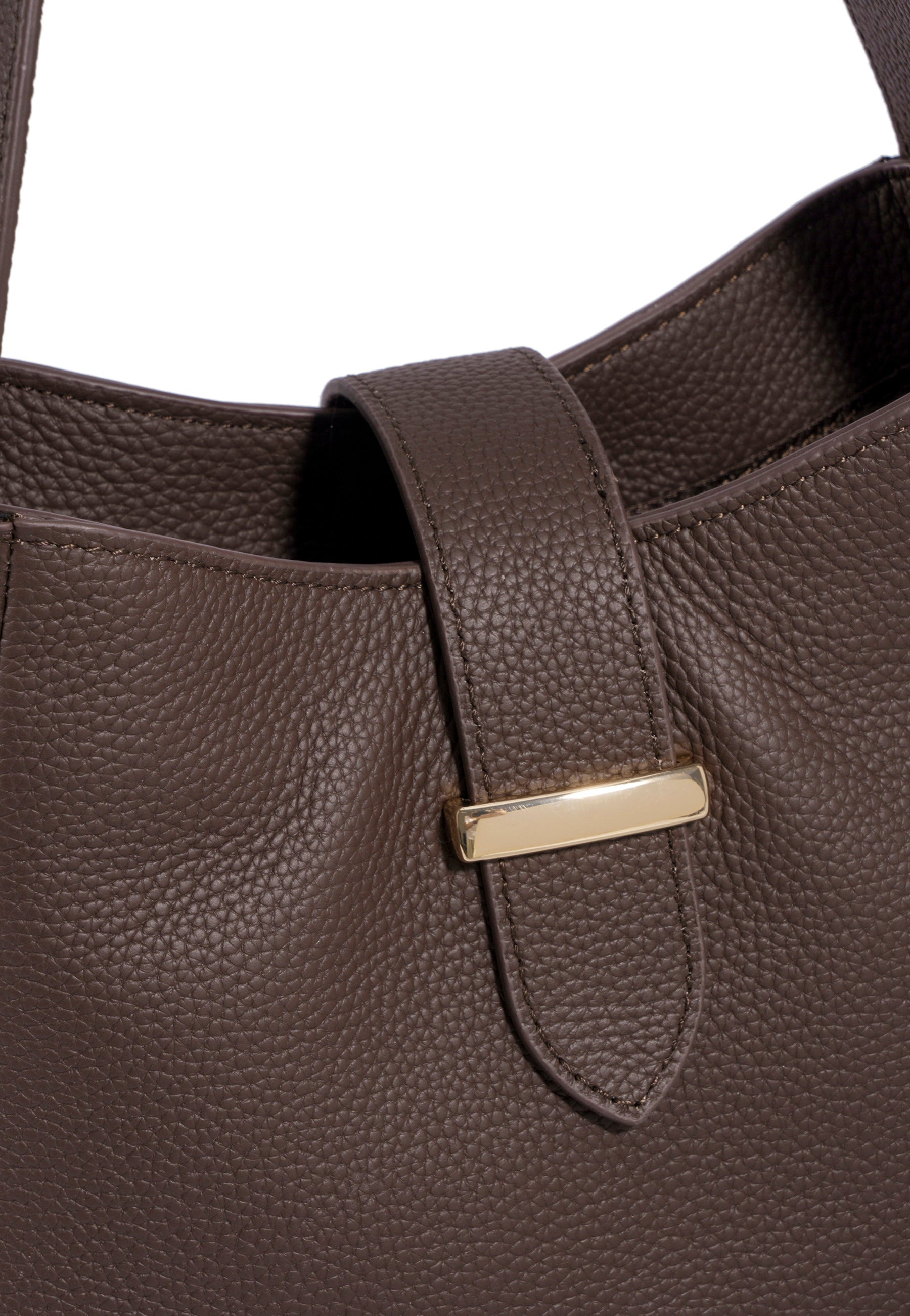 Emily Genuine Leather Handbag (Brown)