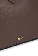 Ellie Genuine Leather Handbag (Brown)