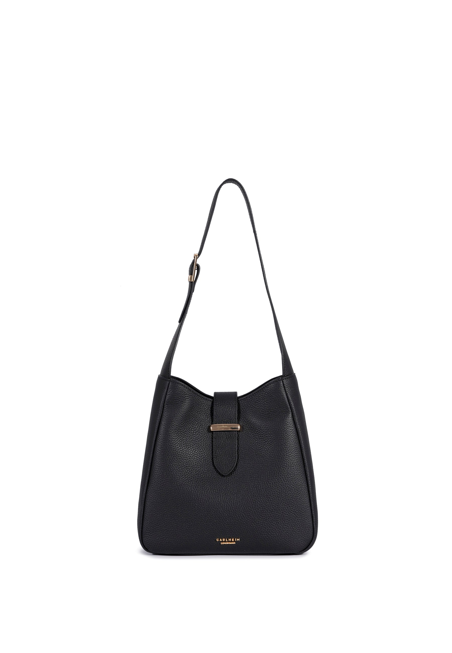 Emily Genuine Leather Handbag (Black)