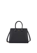 Nora Genuine Leather Handbag (Black)