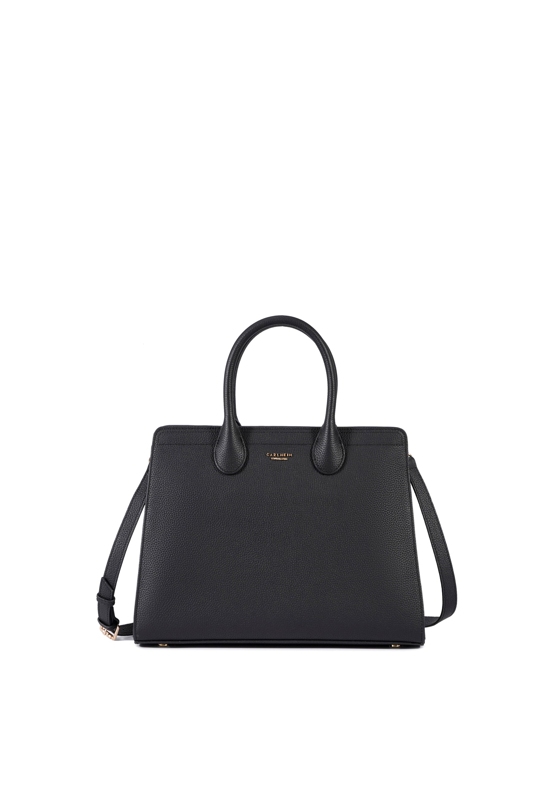 Nora Genuine Leather Handbag (Black)