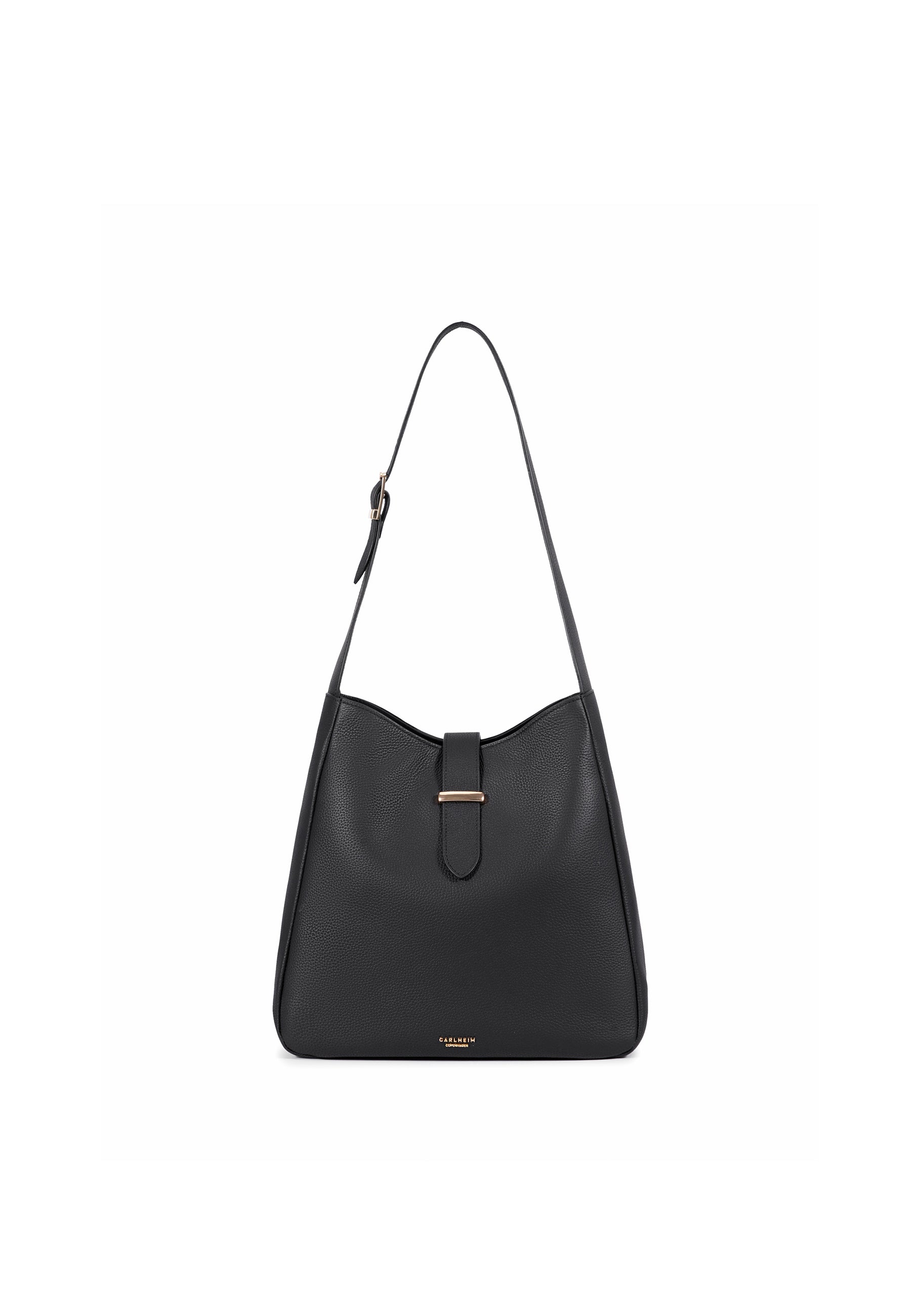 Ellie Genuine Leather Handbag (Black)