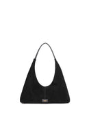 Eliana Suede Handbag (Black)