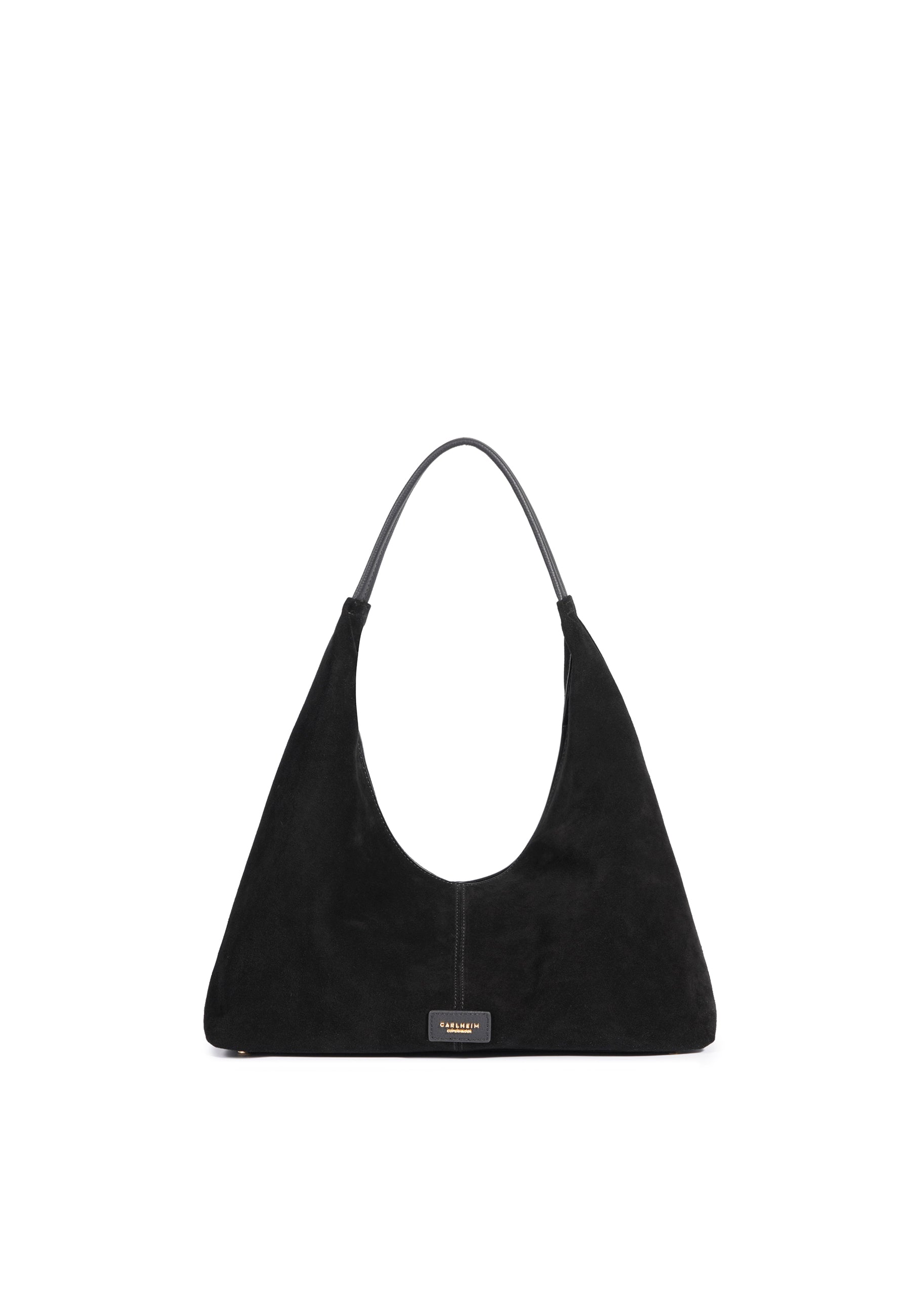 Eliana Suede Handbag (Black)