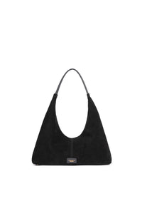Eliana Suede Handbag (Black)