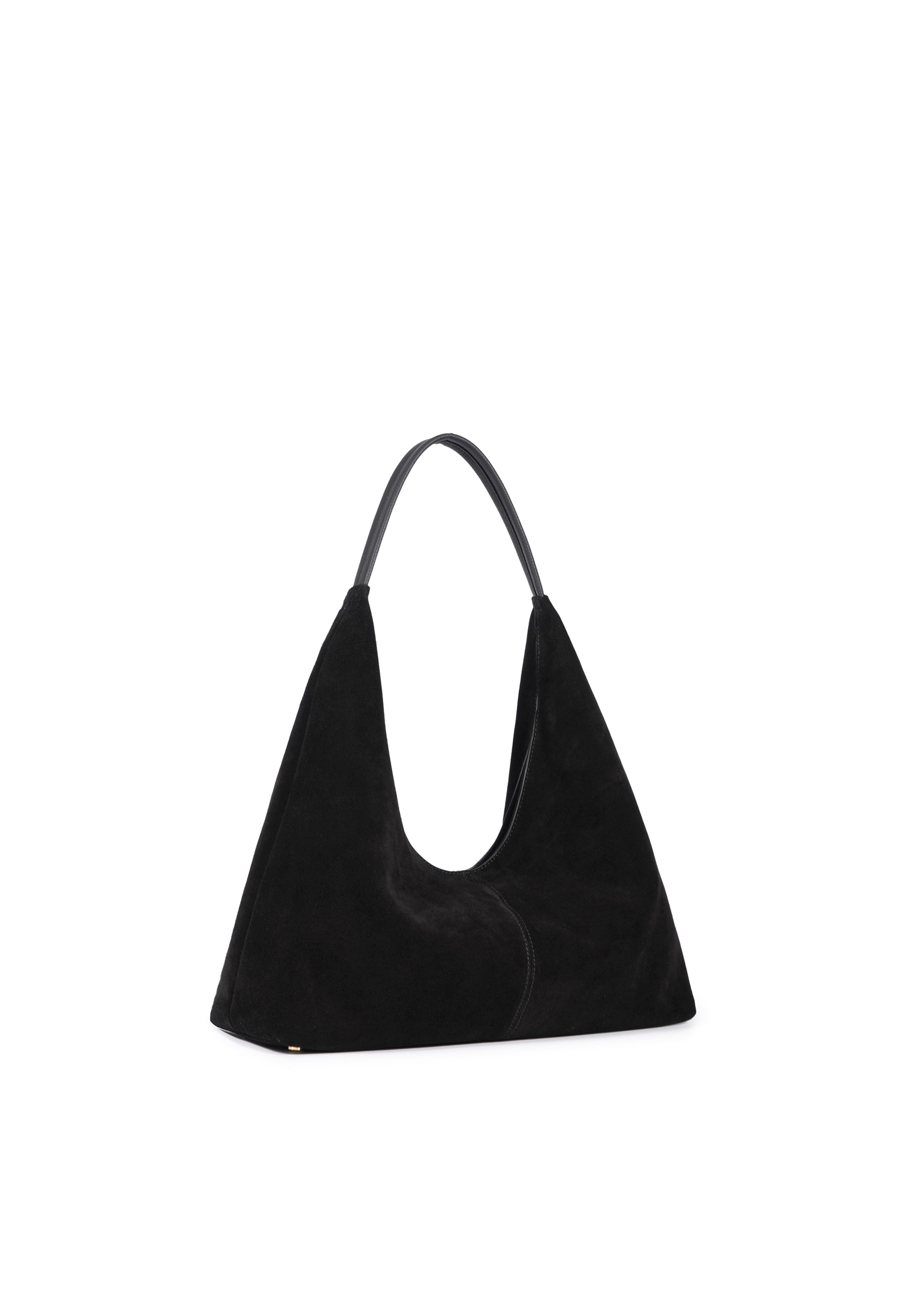 Eliana Suede Handbag (Black)