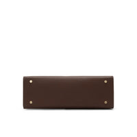 Elise Genuine Leather Handbag (Brown)