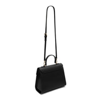 Estelle Genuine Leather Handbag (Black)
