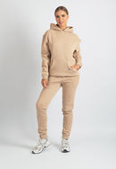 Harper Branded Hoodie (Tan)