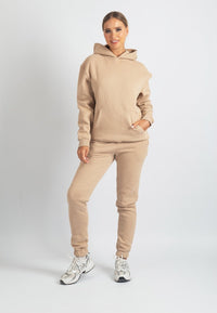 Harper Branded Hoodie (Tan)