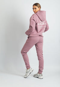 Harper Branded Hoodie (Dusty Pink)