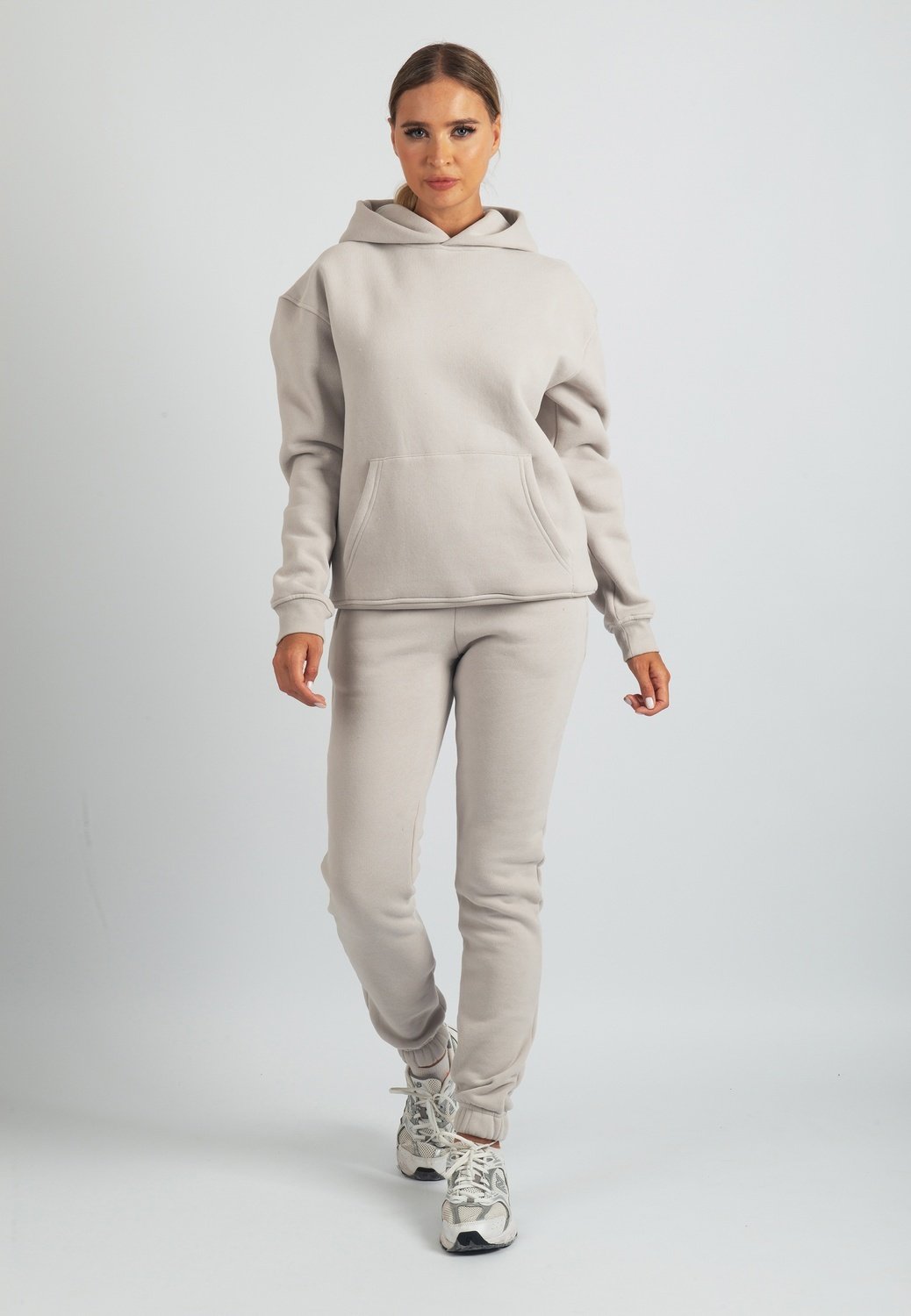 Harper Branded Hoodie (Stone)