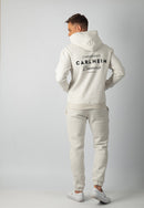 Hudson Branded Hoodie (Marl White)