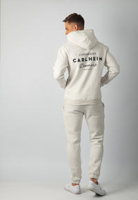 Hudson Branded Hoodie (Marl White)