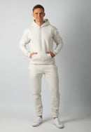 Hudson Branded Hoodie (Marl White)