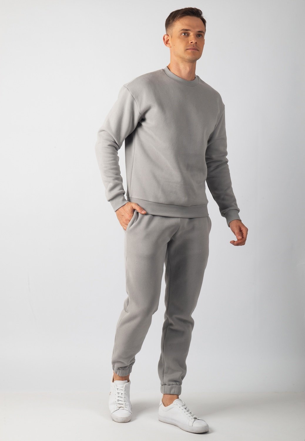 Hudson Branded Sweatshirt (Stone Grey)