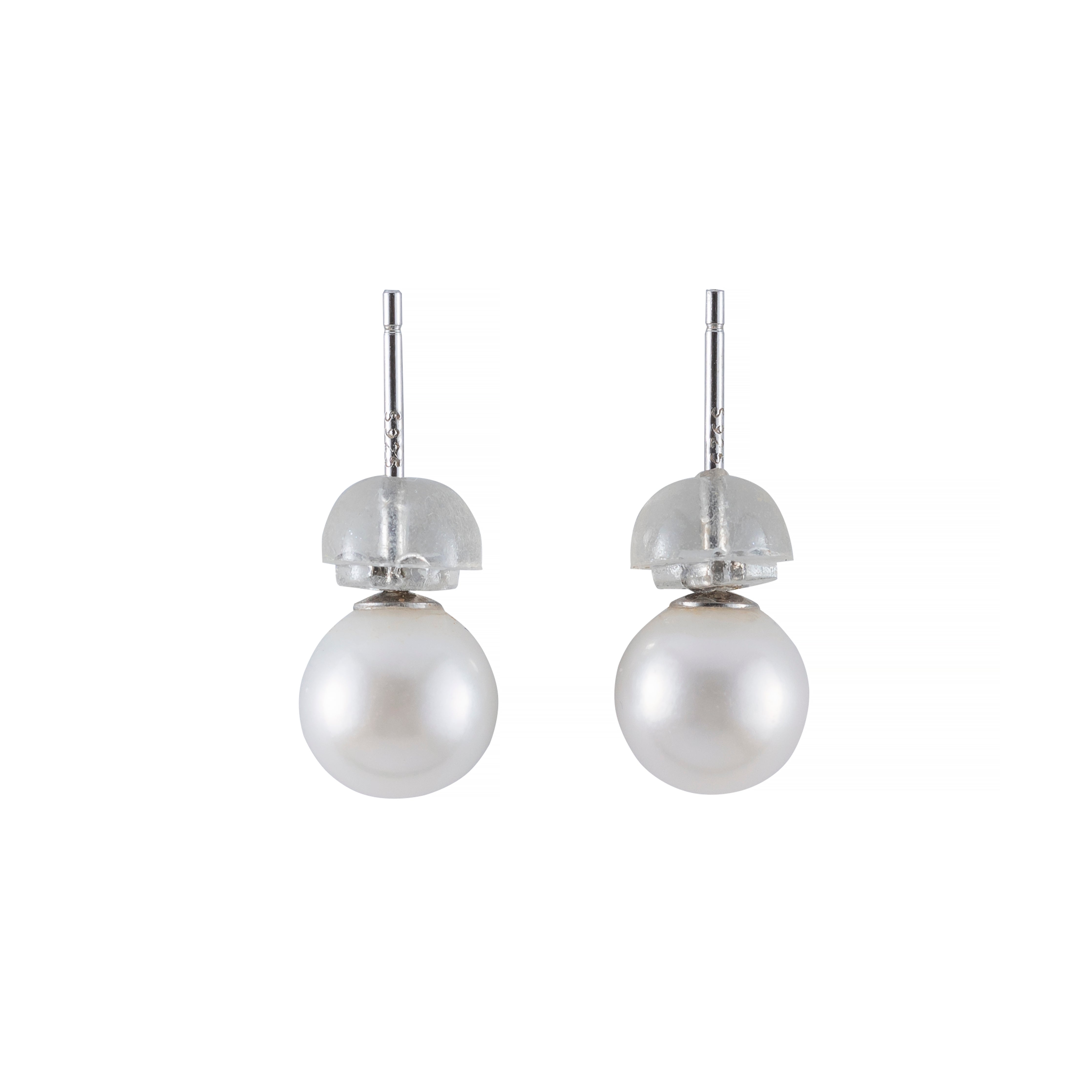 Natural pearl round DIANA earrings