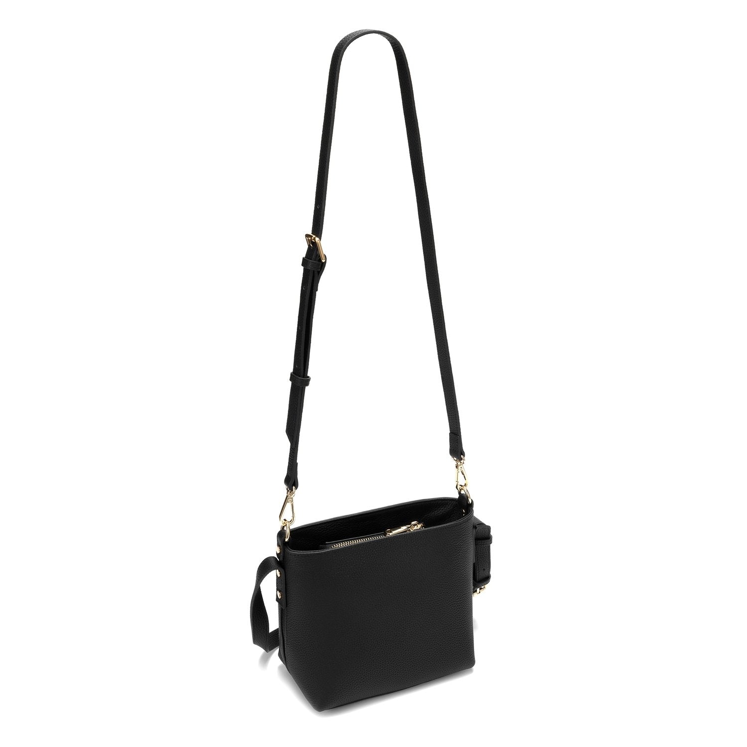 Selma Genuine Leather Handbag (Black)