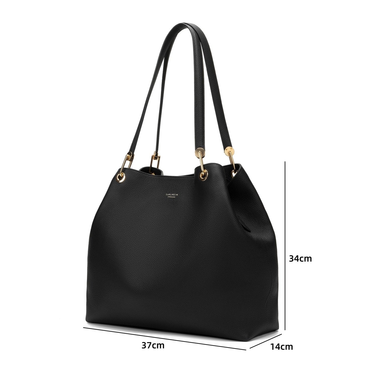 Stella Genuine Leather Handbag (Black)
