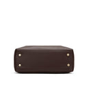 Velvet Genuine Leather Handbag (Brown)