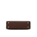 Vera Genuine Leather Handbag (Brown)