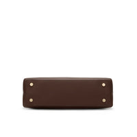 Vera Genuine Leather Handbag (Brown)