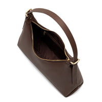 Vera Genuine Leather Handbag (Brown)