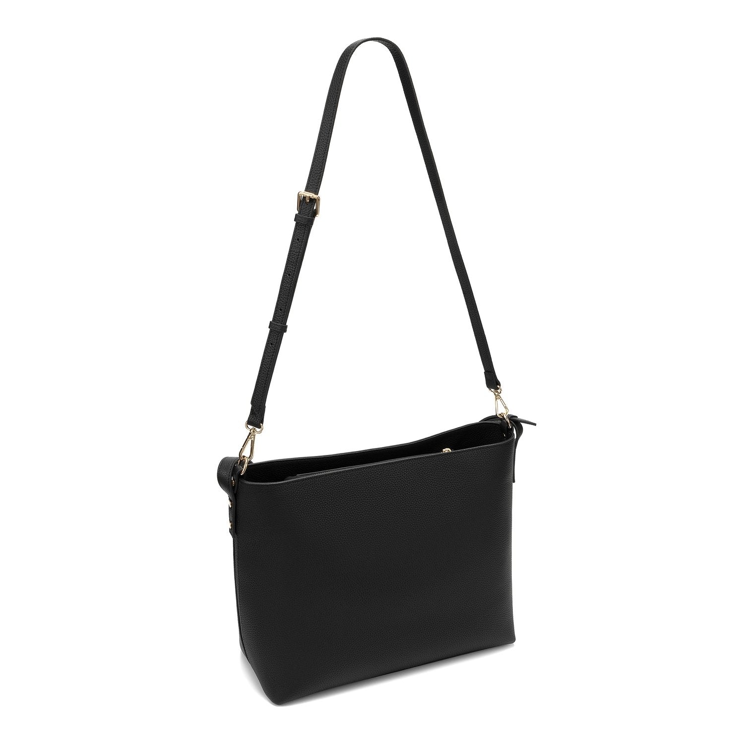 Victoria Genuine Leather Handbag (Black)