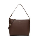 Victoria Genuine Leather Handbag (Brown)