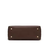 Victoria Genuine Leather Handbag (Brown)