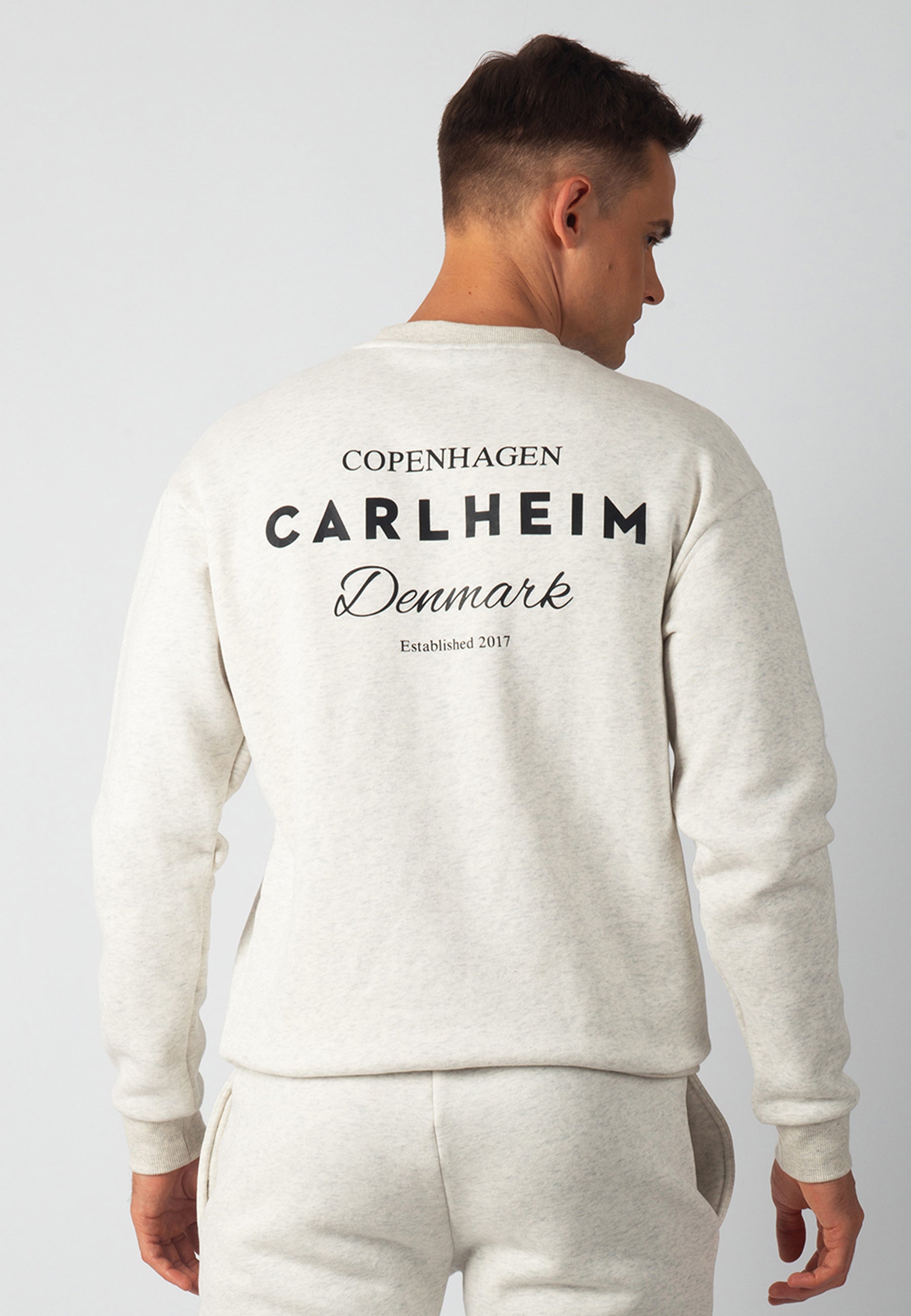 Hudson Branded Sweatshirt (Marl White)