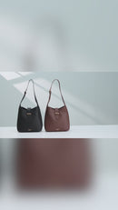 Emily Genuine Leather Handbag (Brown)