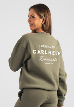 Harper Branded Sweatshirt (Safari Green)