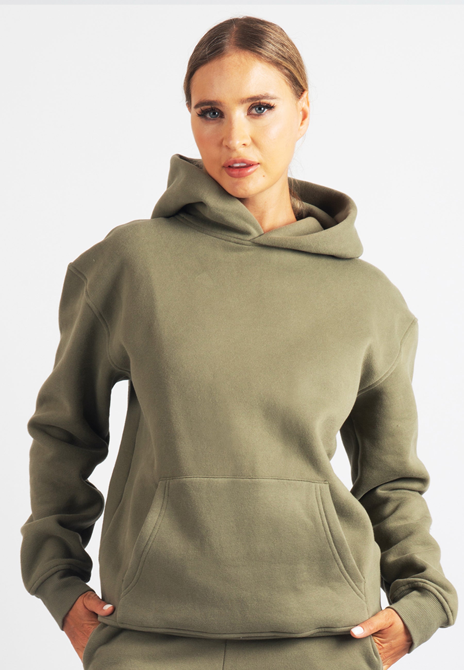 Harper Branded Hoodie (Safari Green)